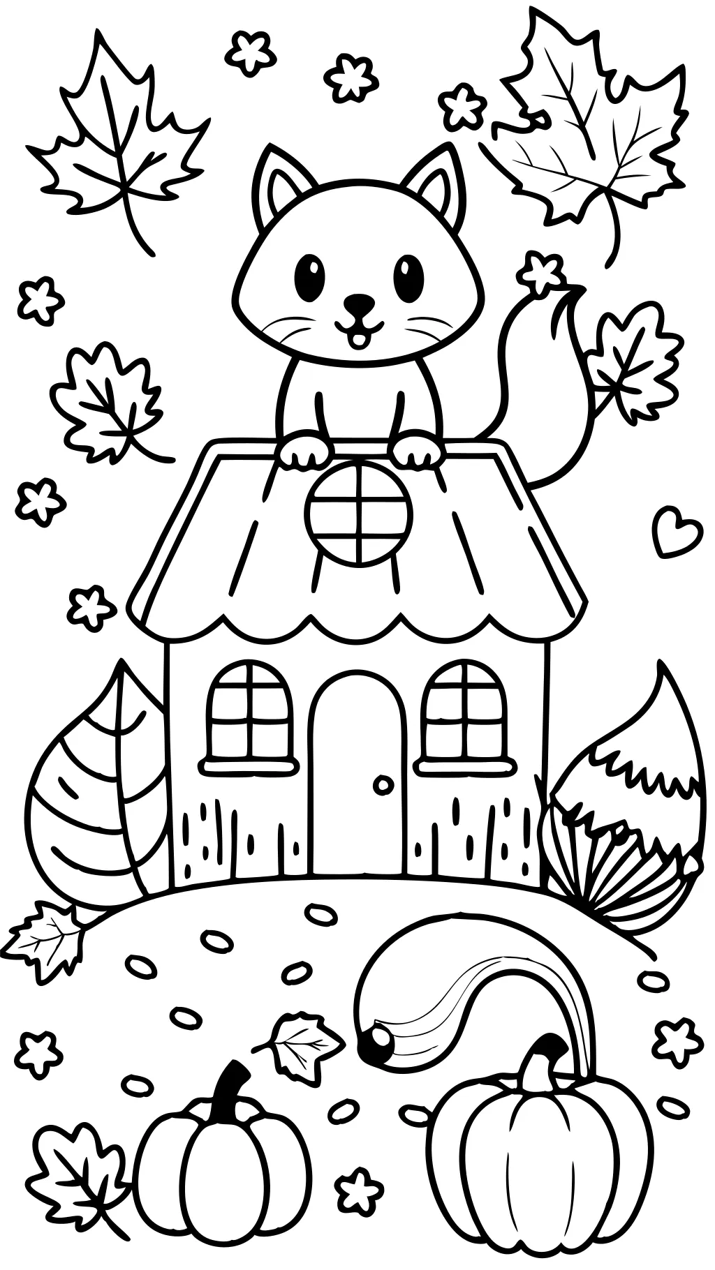 coloriages mignons de novembre